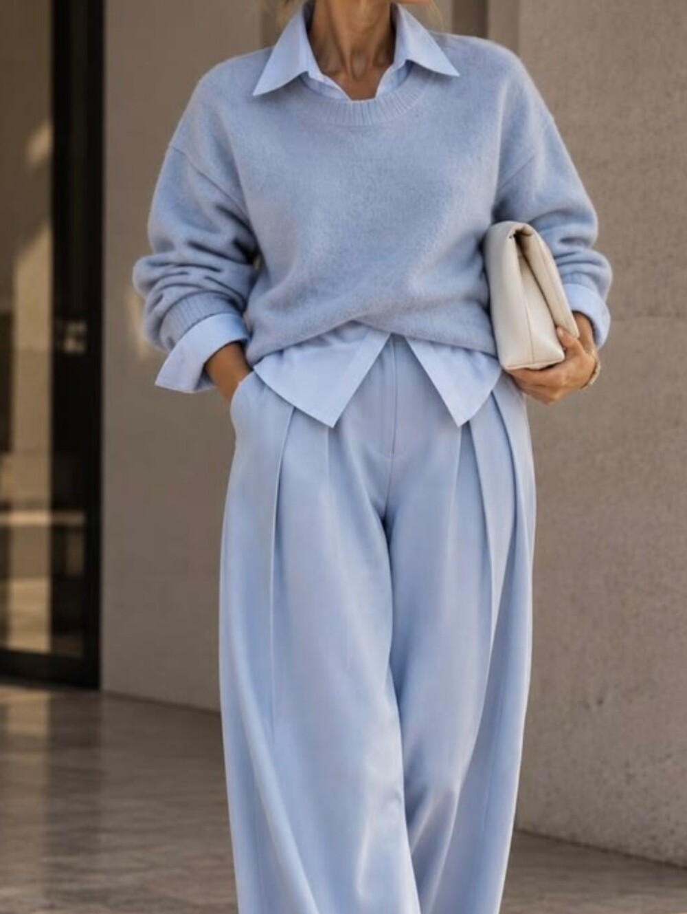 VRG GRL high rise straight leg trousers